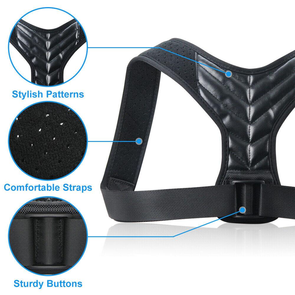 Adjustable Back Posture Corrector Wrist Brace Clavicle Spine Back