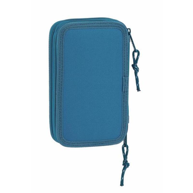 Double Pencil Case BlackFit8 Egeo Blue (28 pcs)