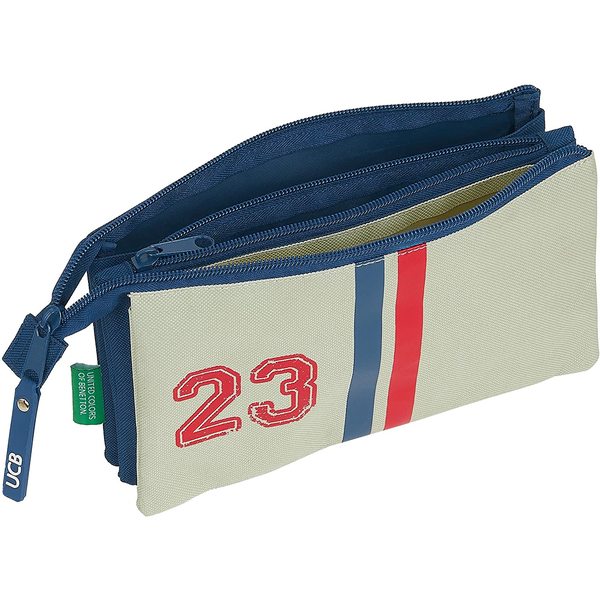 Borsone Benetton Varsity Grigio Blu Navy