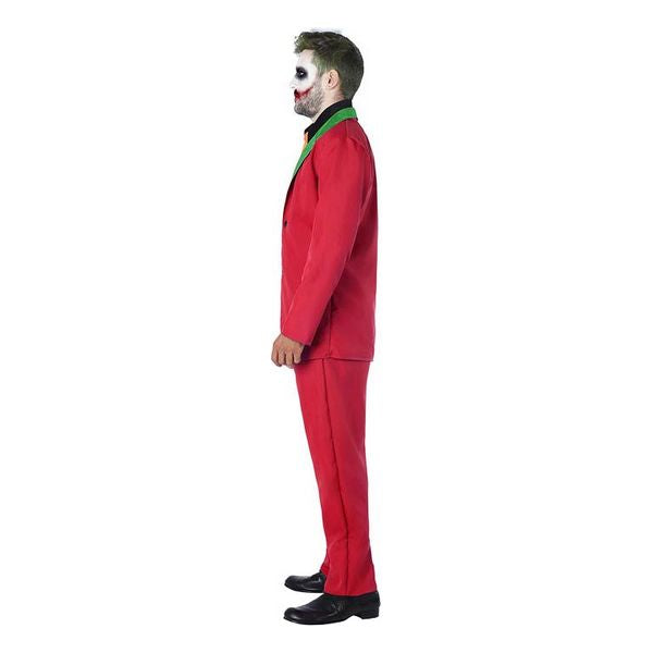 Costume for Adults Male Clown Joker Red