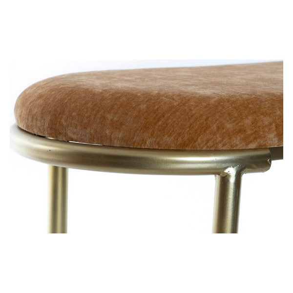 Bench DKD Home Decor Mandy Polyester Metal (2 pcs)