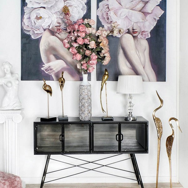 Decorative Figure DKD Home Decor Aluminium (15 x 15 x 85 cm)