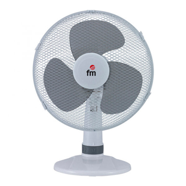 Table Fan Grupo FM S130 30 cm 3A 35W White