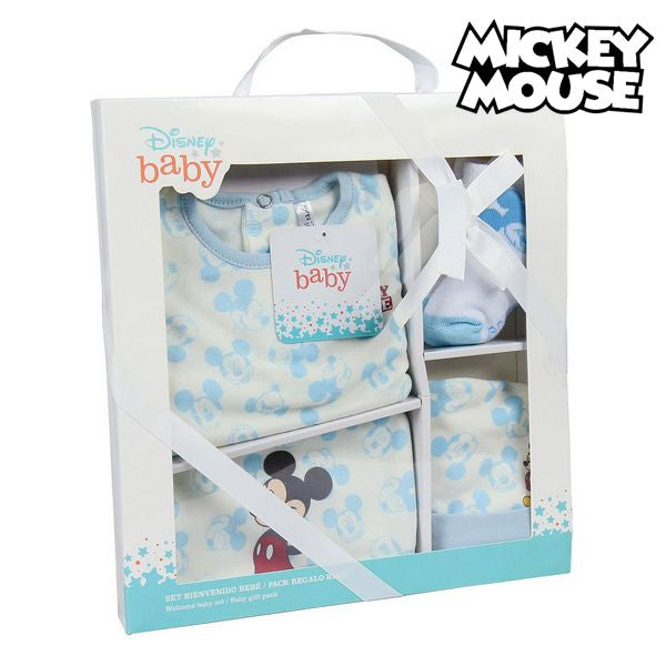 Gift Set for Babies Mickey Mouse 75544 Light blue White (5 Pcs)