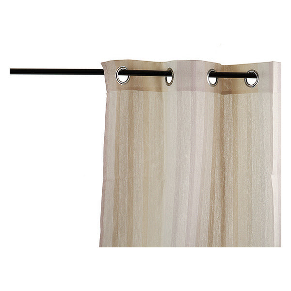 Curtains Beige Stripes (260 x 1 x 140 cm)