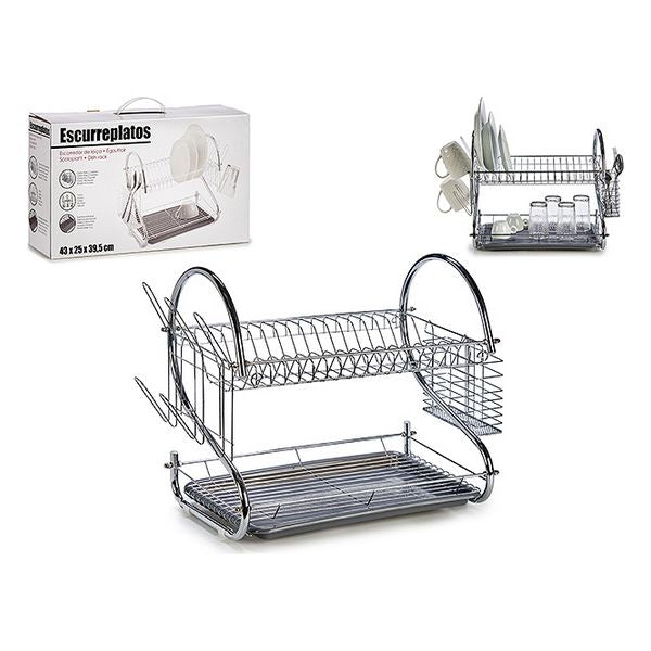Draining Rack for Kitchen Sink Anthracite (25 x 39 x 43 cm)