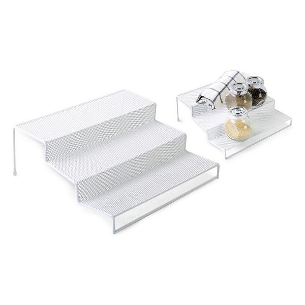 Multi-Purpose Organiser Confortime Metal White (26,5 x 25,5 x 10,5 cm)