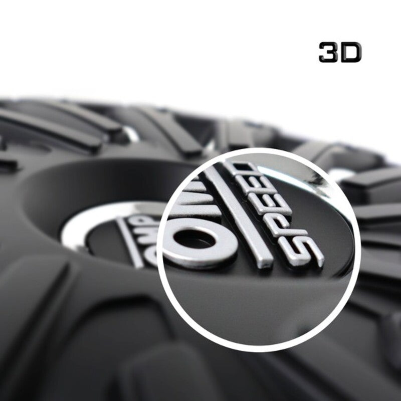 Copricerchio OMP Stinger Speed Nero Argento 15" (4 ud)