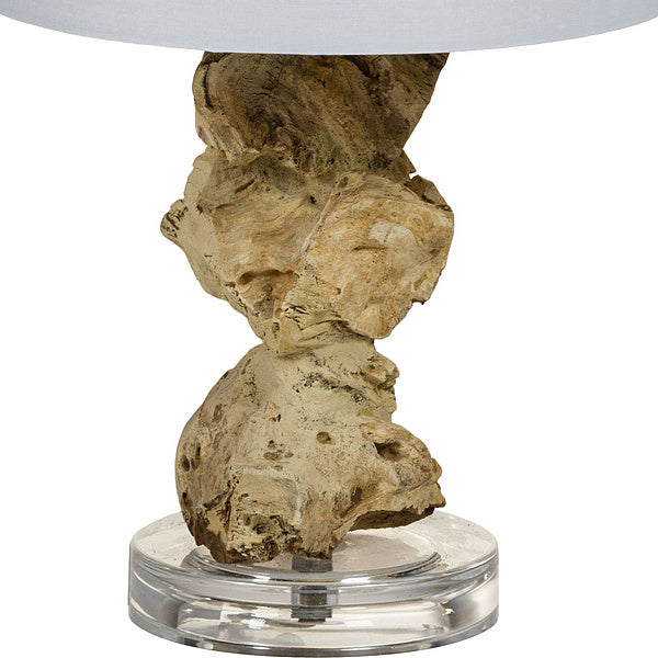 Desk Lamp Acacia (24 x 24 x 47 cm)