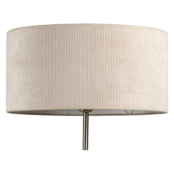 Floor Lamp Beige Velvet (45 x 45 x 158 cm)