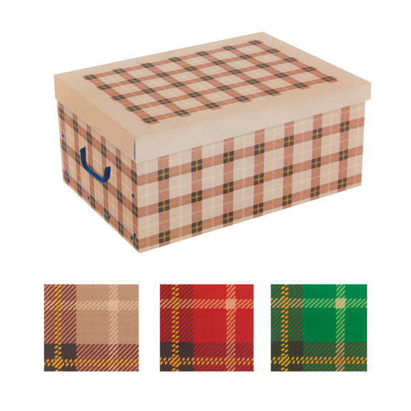Oh My Home Pictures Cardboard Storage Box with Lid and Handles