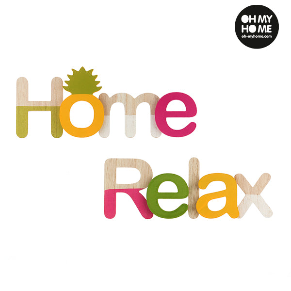 Oh My Home Wooden Sign (Pack of 2)