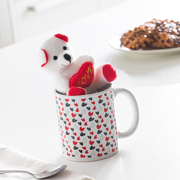 Love Mug with Hearts and Little Bear