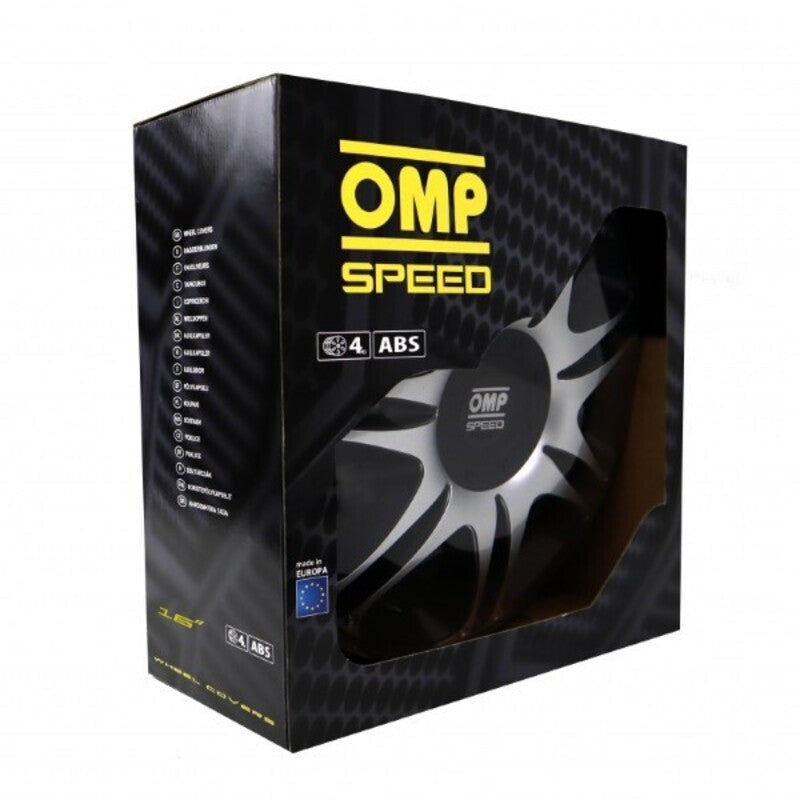 Copricerchio OMP Ghost Speed Nero Argento 16" (4 ud)