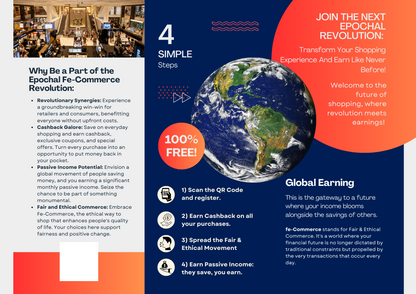 Expand your fe-Commerce FREE Global Market - Customizable Roll fold brochure - silk paper (US & CA)
