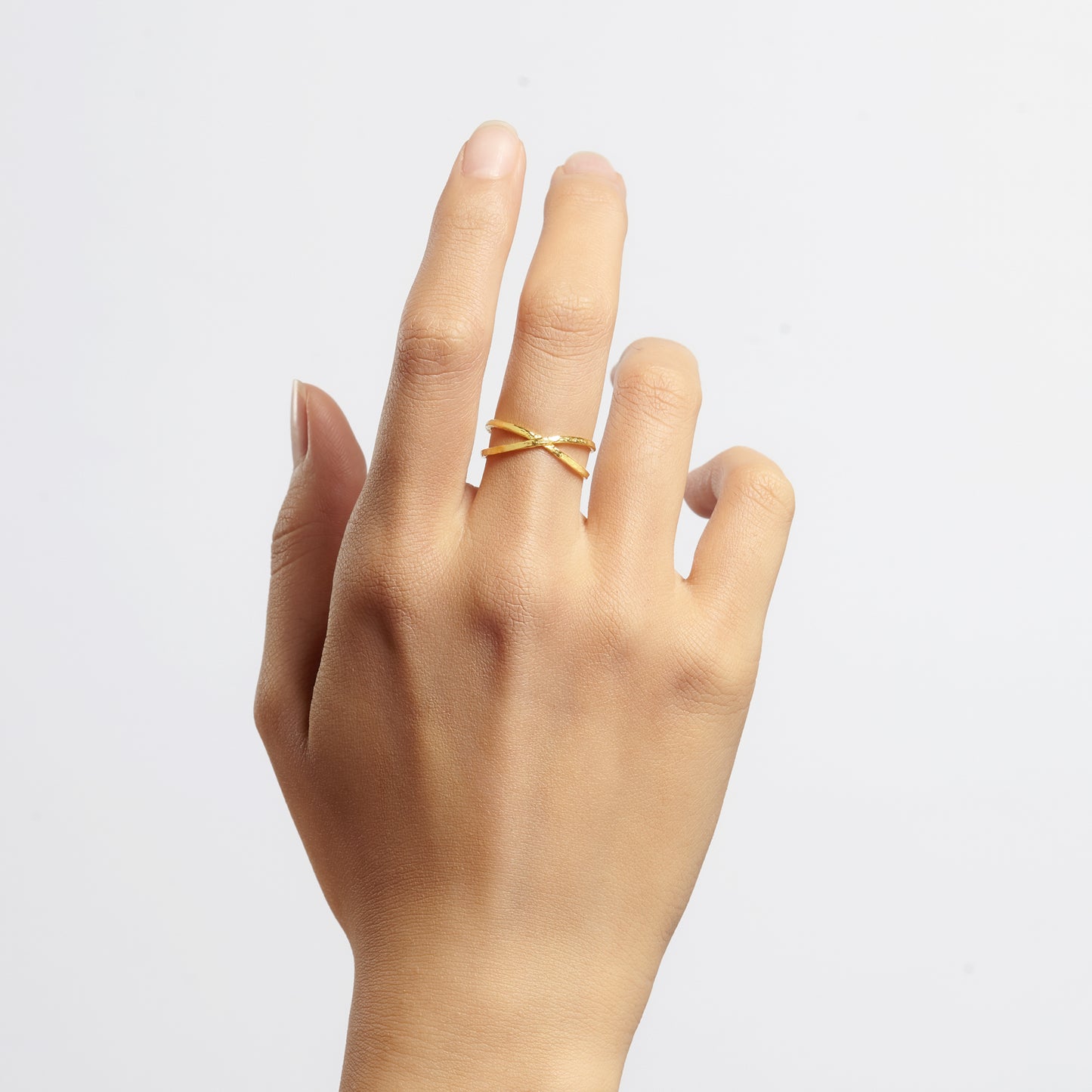 Double Ring Gold Dainty Minimalist Ring