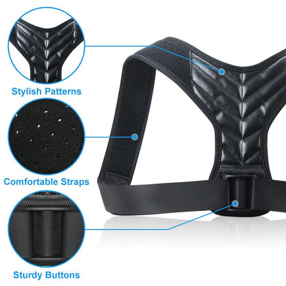 Adjustable Back Posture Corrector Wrist Brace Clavicle Spine Back