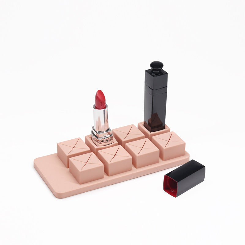 Organizzatore cosmetico creativo per il trucco del rossetto a forma di cioccolato