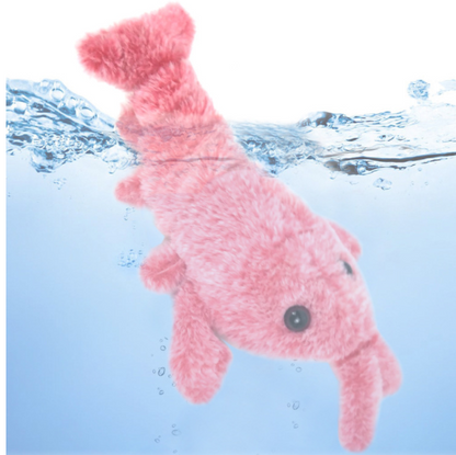 Giocattoli per animali domestici Gamberetti saltatori elettrici Simulazione di ricarica USB Aragosta Divertente gatto Peluche per animali domestici
