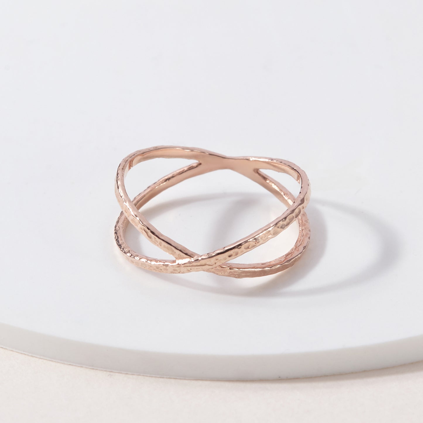 Double Ring Gold Dainty Minimalist Ring