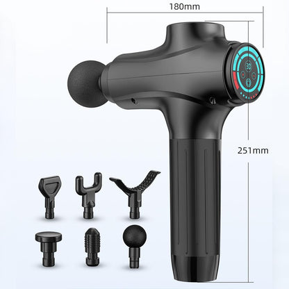 Massage Gun 30 Speed Tissue Powerful Percussion Massager With 6 Heads
