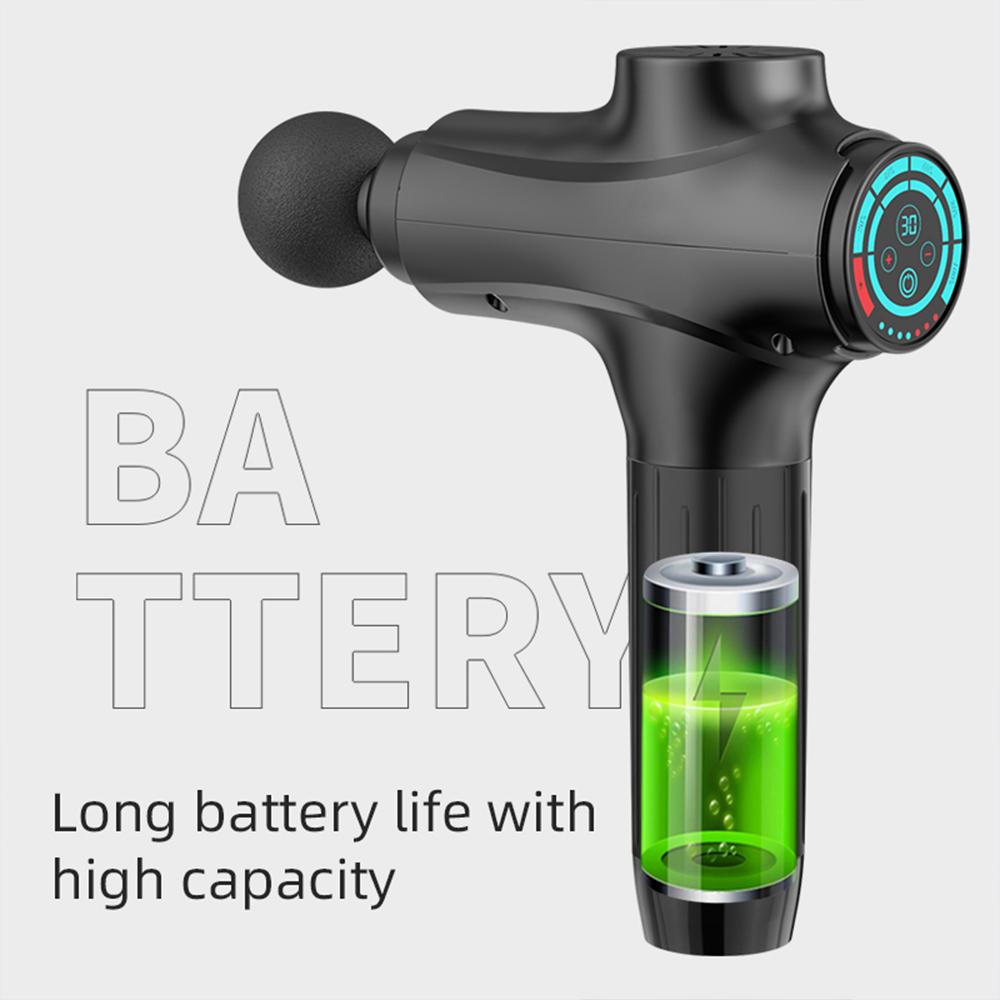 Massage Gun 30 Speed Tissue Powerful Percussion Massager With 6 Heads