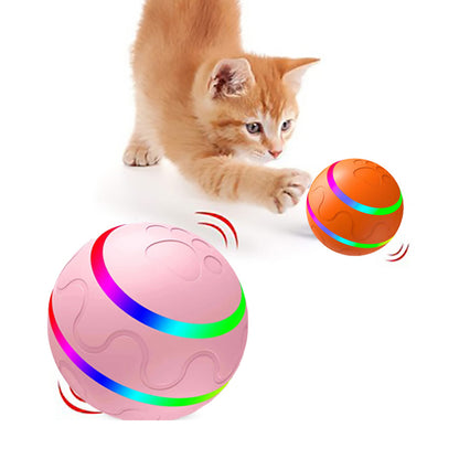 Pet New Cat Wicked Ball Toy Sfera intelligente USB Cat Toys Sfera autorotante Sfera di rotazione automatica