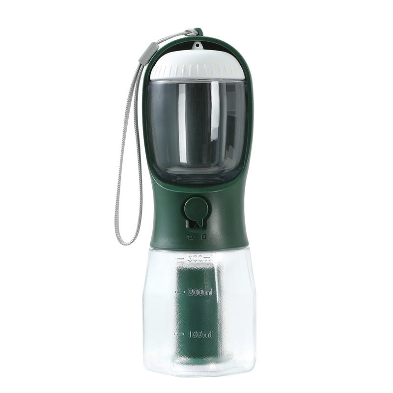 Tazza per l'acqua per cani Borsa per la spazzatura per alimenti per cani Tazze per animali domestici multifunzionali portatili tre in uno Forniture per animali domestici