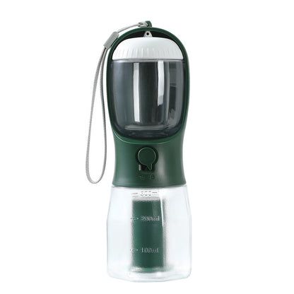 Tazza per l'acqua per cani Borsa per la spazzatura per alimenti per cani Tazze per animali domestici multifunzionali portatili tre in uno Forniture per animali domestici