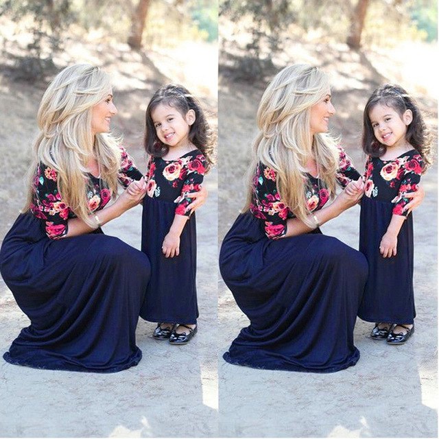 FashionMother Daughter Dresses spring 2018