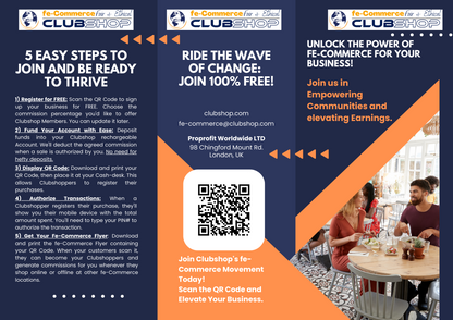 Customizable Roll-Fold Brochure with Your fe-Commerce QR Code (US & CA)