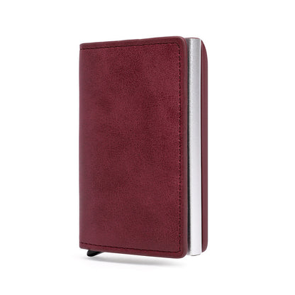 Anti-theft Swipe Men's Card Holder Multi-card Slot Credit Card Box
