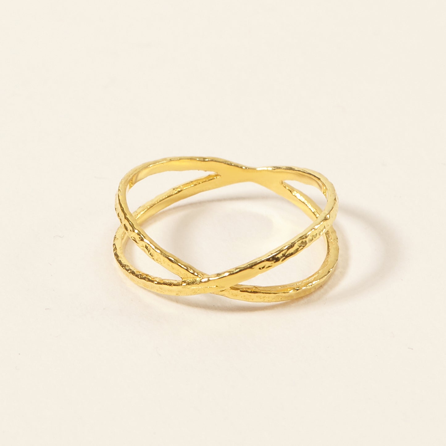 Double Ring Gold Dainty Minimalist Ring