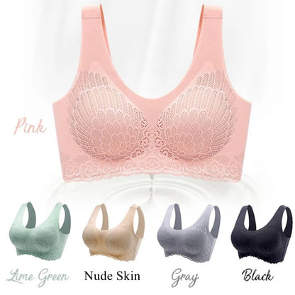 Thailand Latex Underwear Women's Bra Seamless Steel Ring Bra