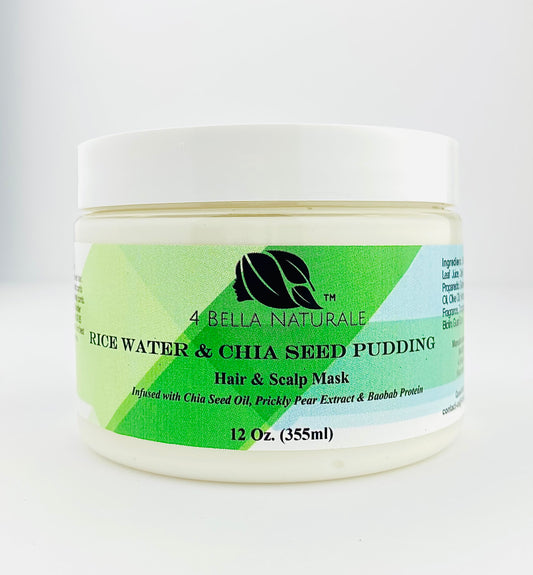 Rice Water & Chia Seed Pudding Hair Scalp Mask