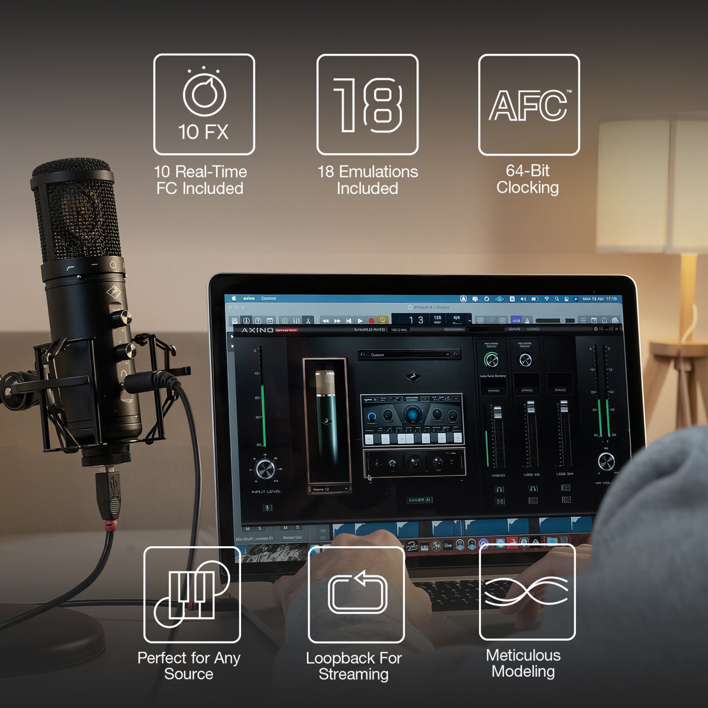 Antelope Audio - Sistema di registrazione Axino | Microfono per podcast 