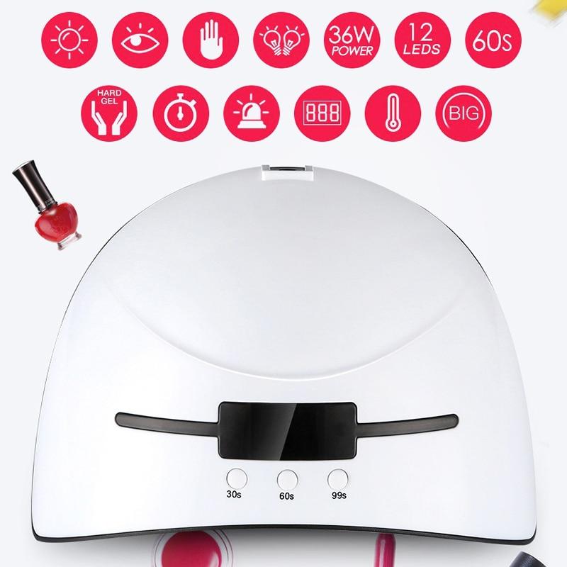Lampada polimerizzante per unghie UV LED con gel acrilico