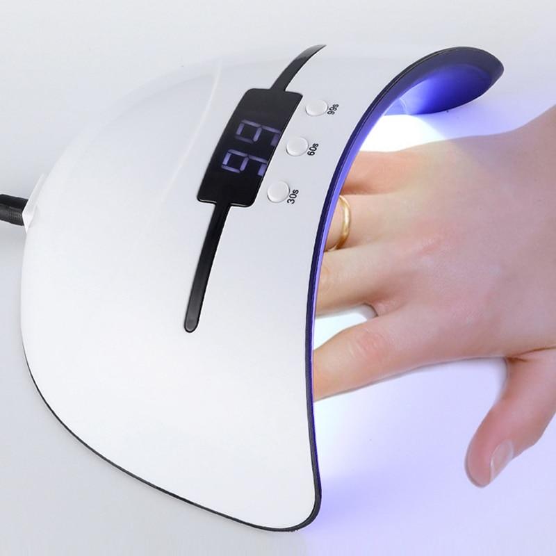 Lampada polimerizzante per unghie UV LED con gel acrilico