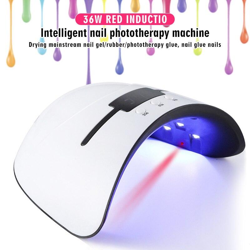 Lampada polimerizzante per unghie UV LED con gel acrilico