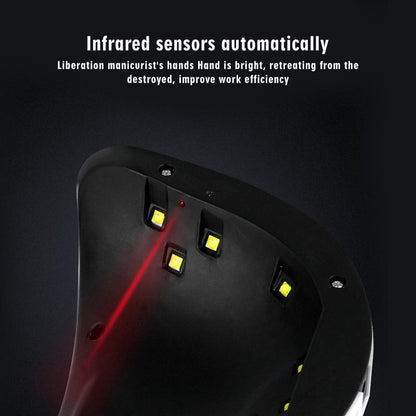 Lampada polimerizzante per unghie UV LED con gel acrilico