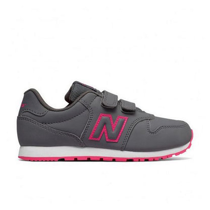 Scarpe da ginnastica casual da bambino New Balance KV500PNY grigio fucsia