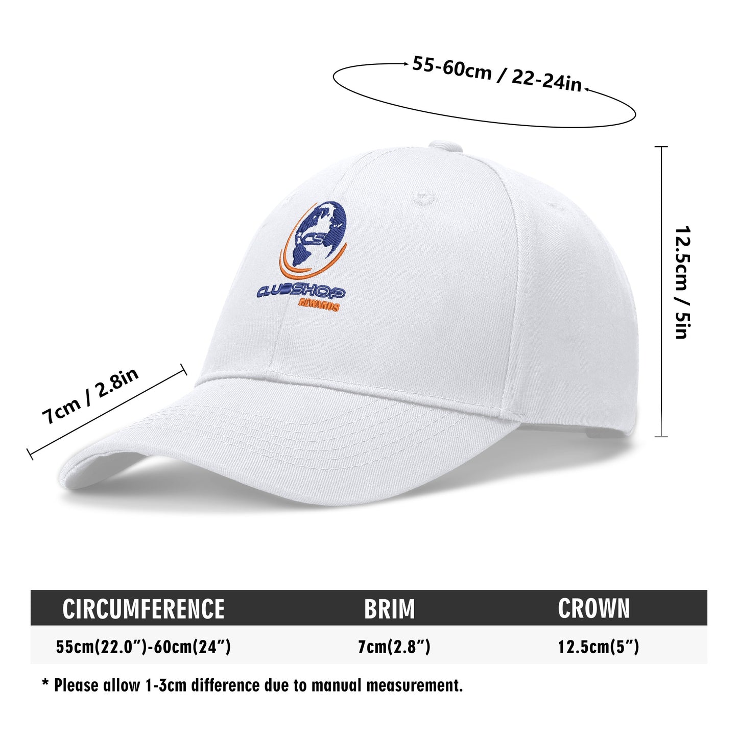 Clubshop Logo All Over Embroidered Baseball Caps