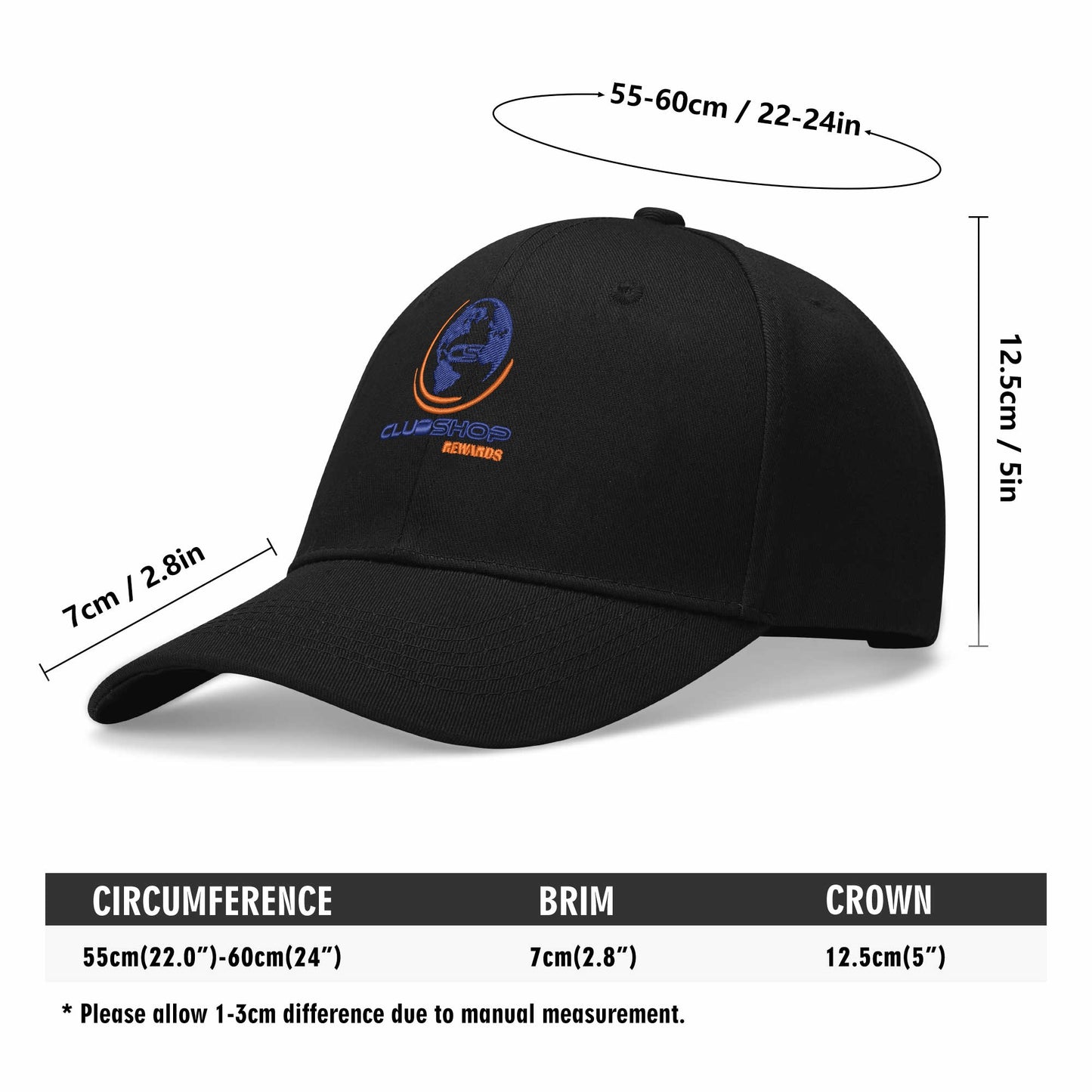 Clubshop Logo All Over Embroidered Baseball Caps