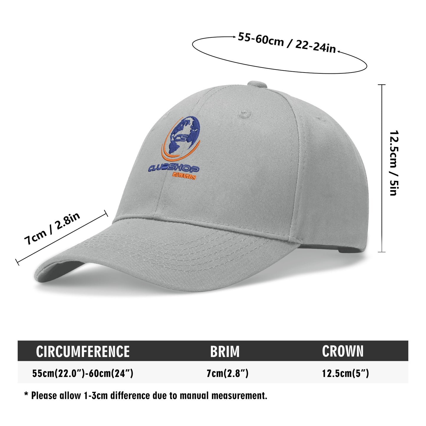 Clubshop Logo All Over Embroidered Baseball Caps