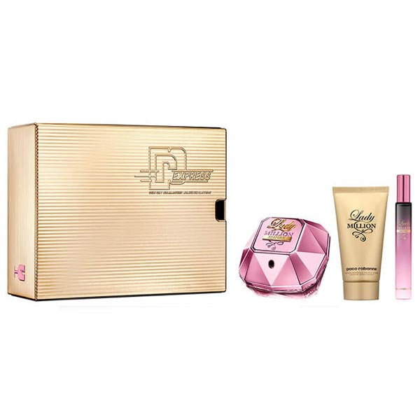 Women's Perfume Set Lady Million Empire Paco Rabanne (3 pcs)