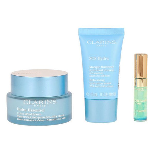 Unisex Cosmetic Set Hydra Essentiel Clarins (3 Pieces)