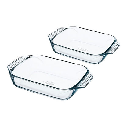 Set of Oven Dishes Pyrex Irresistible Borosilicate glass (28 x 17 cm + 35 x 23 cm) (2 pcs)