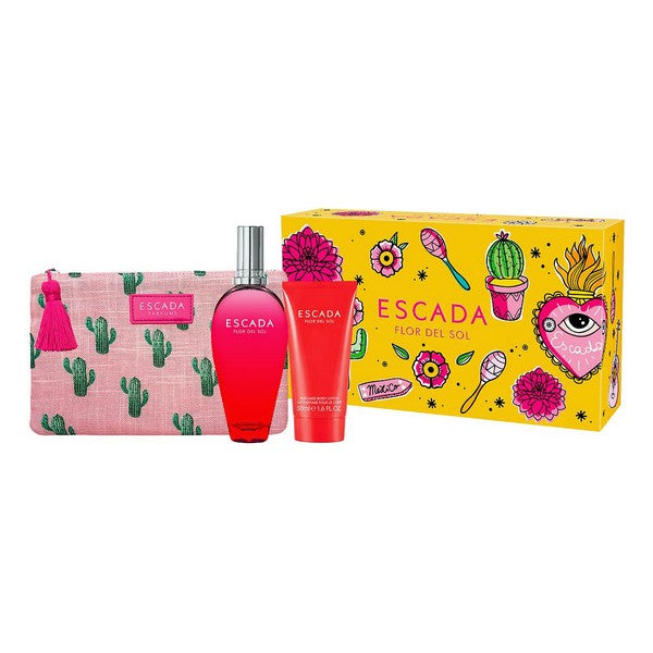 Women's Perfume Set Flor Del Sol Escada EDT (3 pcs)