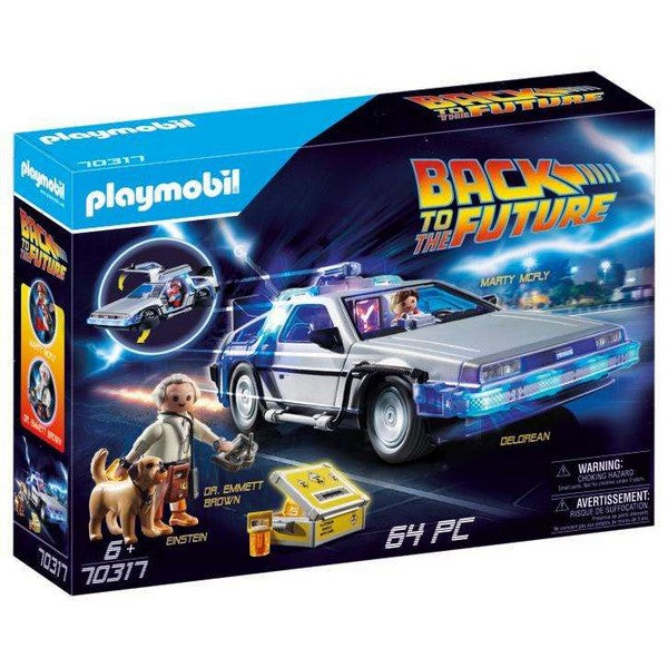 Playset Action Racer Ritorno al futuro DeLorean Playmobil 70317
