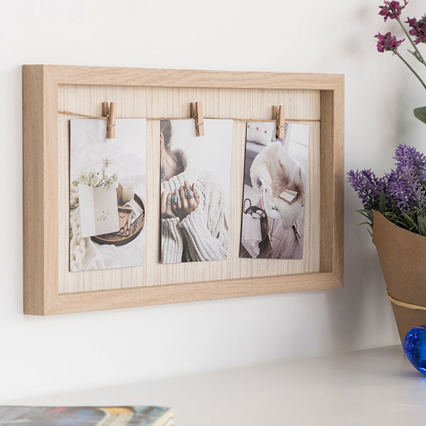 Wall photo frame Clothes Line Xl (3 Photos)